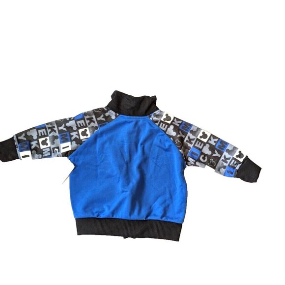 Disney Mickey Mouse 2-PC Outfit Blue Raglan Jacket & Pant Sweatshirt 12 … - Picture 7 of 8